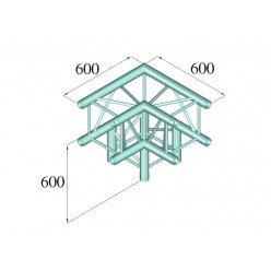 ALUTRUSS QUADLOCK TQ390-QQL30 3-Way-Corner 90